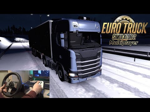 Prag-Wien - Der Konvoi im Schnee - Scania S New Gen. | Let's Play ETS 2 MP #221 [G27]