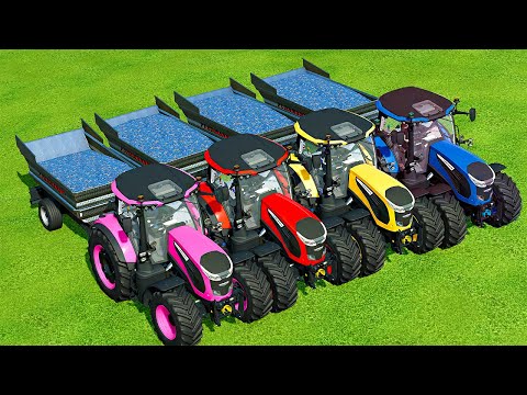 TRANSPORT GRAPE AND MAKE BALES WITH LANDINI TRACTORS - Farming Simulator 22