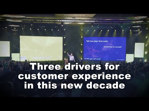 Three drivers for customers experience in this new decade, by keynote speaker Steven Van Belleghem