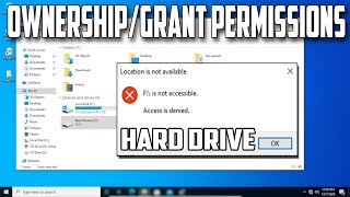 How To Take Ownership and Grant Permissions of Entire Hard Drive in Windows 10 PC or Laptop