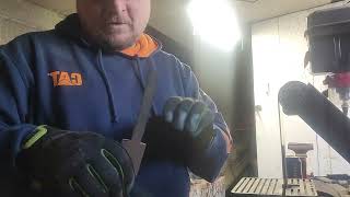making a KA Bar  for a friend in cavemans work shop