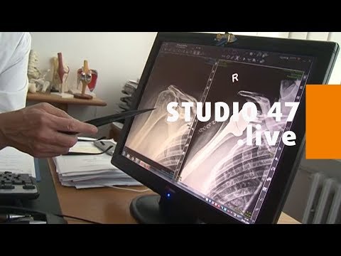 Physiotherapeutische Behandlung zurück Das tut weh unter dem Kinn auf der linken Seite auf den Hals