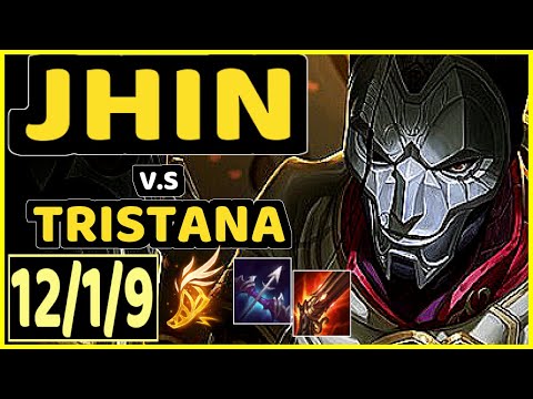 SHADY (JHIN) vs TRISTANA - 12/1/9 KDA BOTTOM ADC CHALLENGER GAMEPLAY - NA