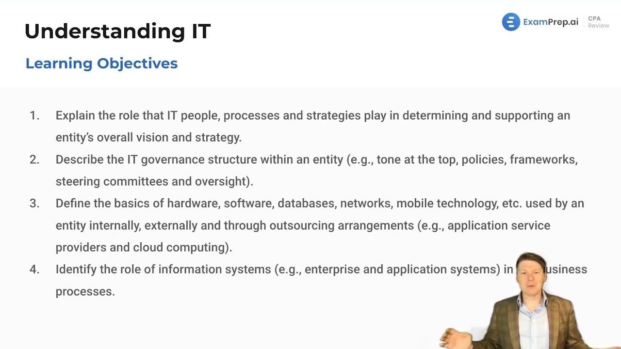 Understanding IT Overview and Objectives [CPA Prep]