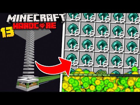 I Built An INSANE Enderman Farm In Minecraft Hardcore! (#13)