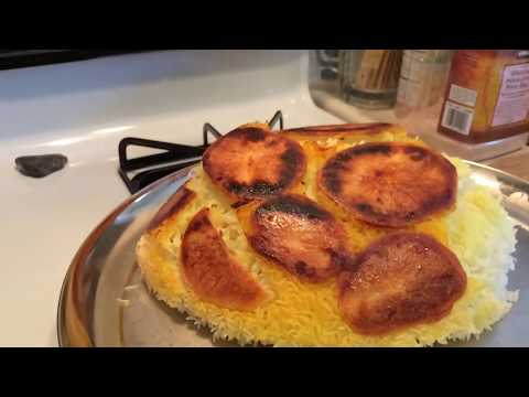 PERFECT Traditional Persian Rice Dish with Potato Tahdig
