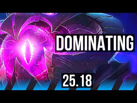 VEL'KOZ vs QIYANA (MID) | Dominating | KR Master | 25.18