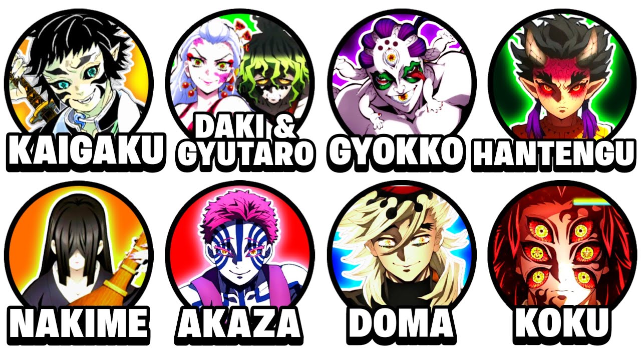 Every Upper Moon In Demon Slayer