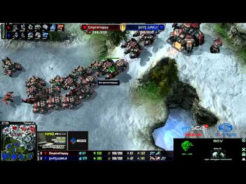 TvT Jjakji vs Happy -g1- Starcraft 2 HD polski komentarz Heart of the Swarm