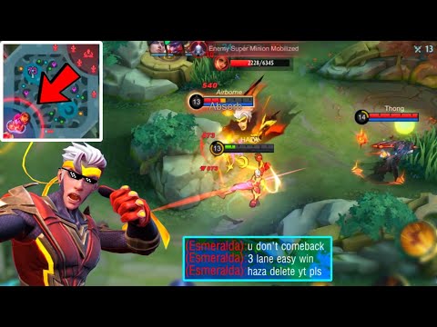 CHOU EPIC COMEBACK?? INSANE SOLO CARRY, [ Top Global Chou ] HAZA - Mobile Legends