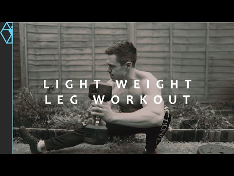 Home Leg Workout With Light Weights OR Bodyweight - Best Exercises!