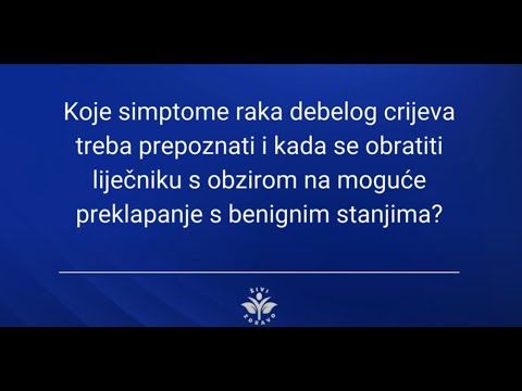 Rak debelog crijeva: Simptomi i kada se obratiti liječniku?