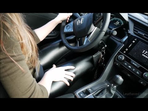 Kate 47 - Driving a Car in Wetlook Leggings