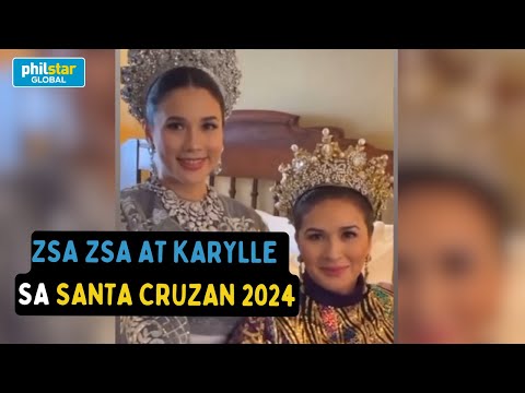 Zsa Zsa Padilla at Karylle lumahok sa Santacruzan sa Intramuros