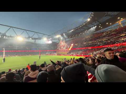 Arsenal v Tottenham Tifo + Lightshow + North London Forever