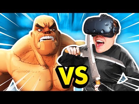 THE NINJA CHALLENGE IN GORN VR (GORN Gladiator Simulator Funny Gameplay HTC Vive)