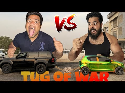 LAND CRUISER VS CHOTA KIRA TUG OF WAR KYA MAIN JEET PAUNGA ? GONE WRONG I SYED FAHAD