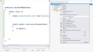 ADO.NET C# Optismisation du code et utilisation d&#39;une classe spécialisé - part1 #11