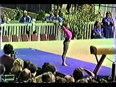 V EF 3rd GDR Dagmar Kersten   1985 World Gymnastics Championships 19 625