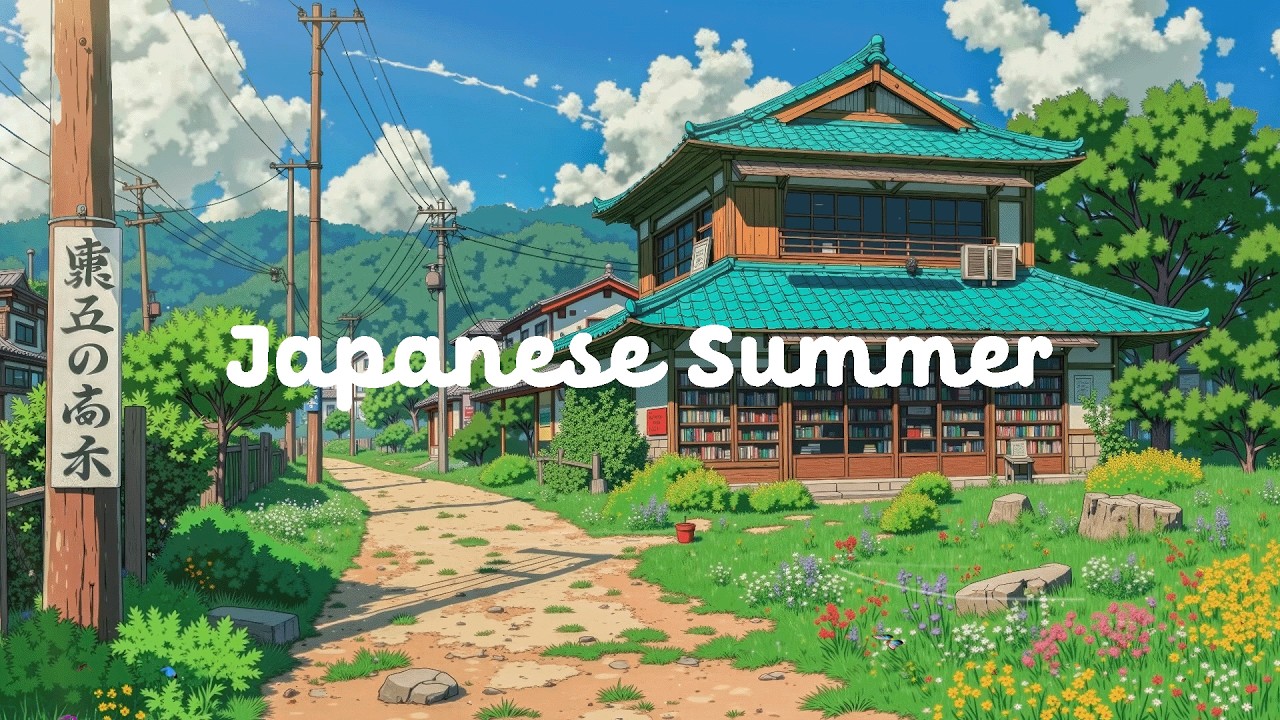 Japanese Summer 🍃 Aesthetic in 90's in Cozy Day 🌼 Quiet & Deep to relax, work with Lofi Hip Hop