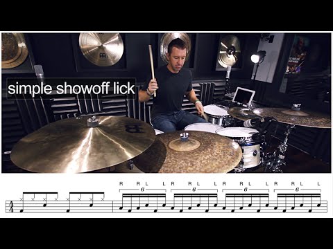 DRUM LESSON - Simple Show Off Lick - by Mike Johnston