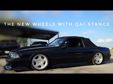 The end result of my full QA1 Suspension Install on my 1987 Mustang GT Convertible