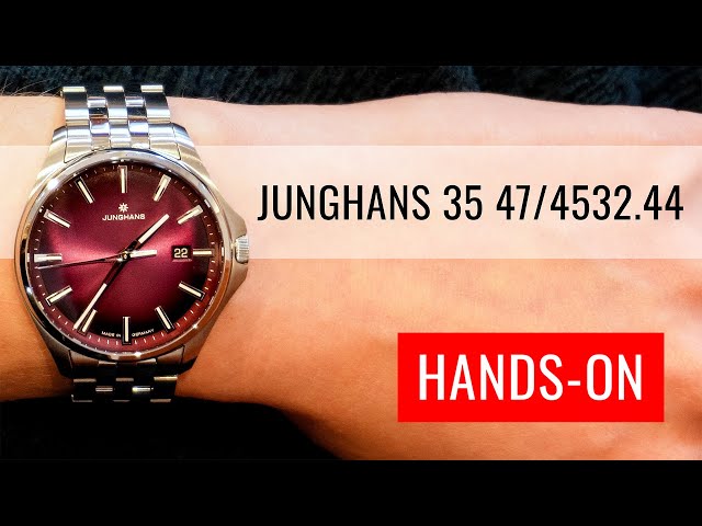 Vídeo relacionado con JUNGHANS Reloj de Cuarzo para Mujer Meister S Violet 35 mm 47/4532.44