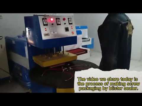 Heat selding and packing machine.