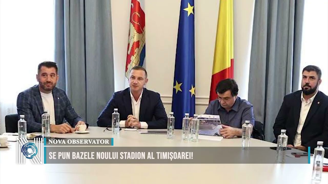 Se pun bazele noului stadion al Timișoarei!