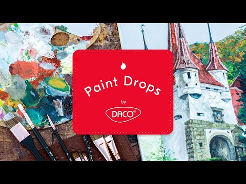 DACO Long Handle Acrylic Paint Brushes Enchanted