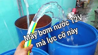 Máy bơm nước 12V an toàn - tiện lợi