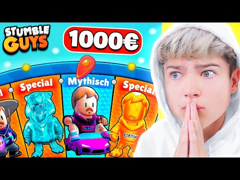 1000€ GLÜCKSRAD OPENING! im NEUEN *MR. BEAST UPDATE* in Stumble Guys