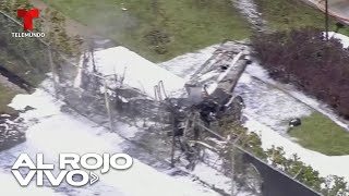 Una avioneta se estrella sobre un carro donde viajaban una madre y su hijo en Florida