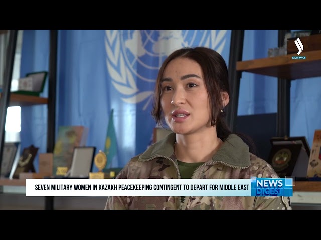 Seven military women in Kazakh peacekeeping contingent to depart for Middle East