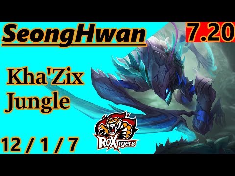 ROX SeongHwan as Kha'Zix Jungle - S7 Patch 7.20 - Korean Challenger - Full Gameplay
