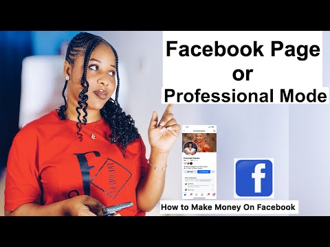 Facebook Page vs Professional Mode | which do you need as a content creator?