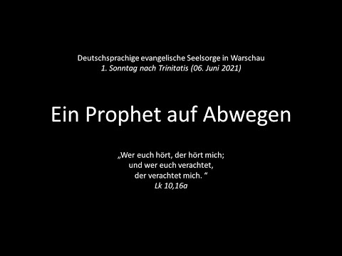 Predigt vom 06.06.2021 (1. So. nach Trinitatis)