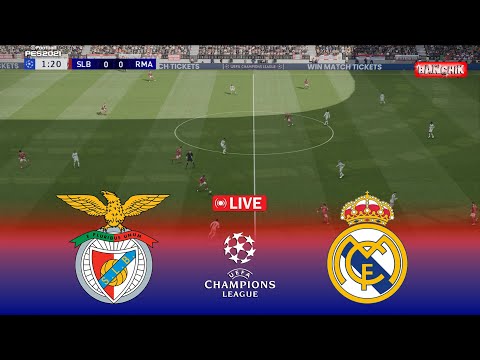 🔴LIVE : Benfica vs Real Madrid - UEFA Champions League 2026 en vivo | Pes 21 Simulation Gameplay