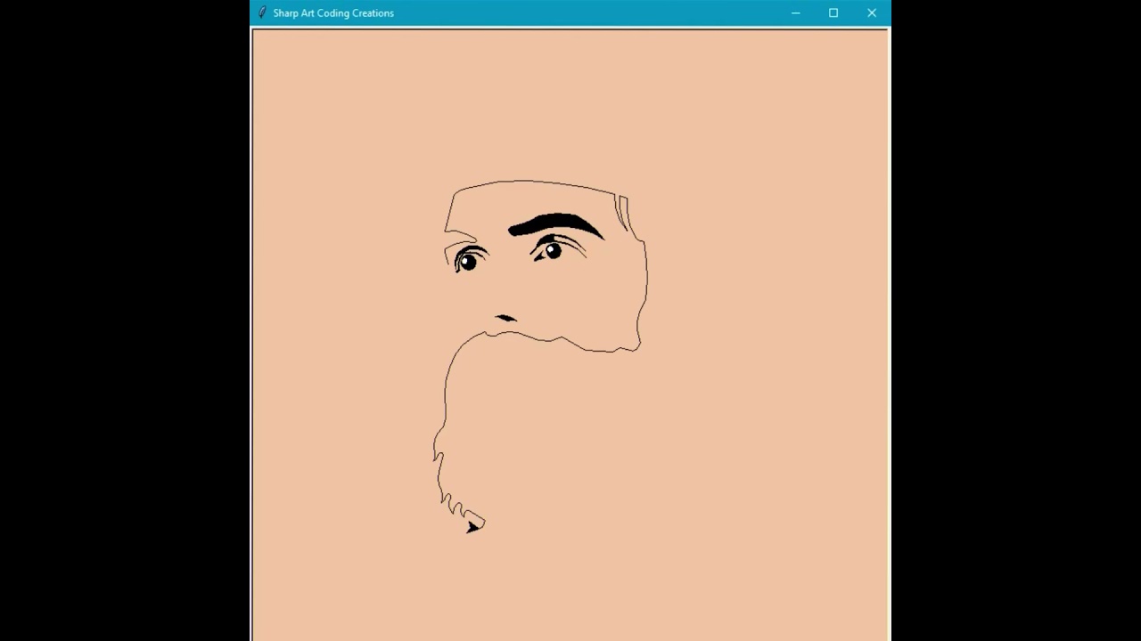 Character Creation in Python 🐢 Graphics #programdrawing