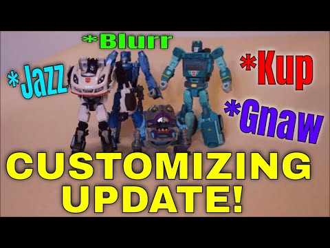 Update Custom Painted Transformers TR Blurr, Gnaw, Kup and FOC Jazz - GotBot True Review NUMBER 271