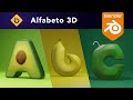 Alfabeto 3D 36 Days Of Type Alphabet A Z