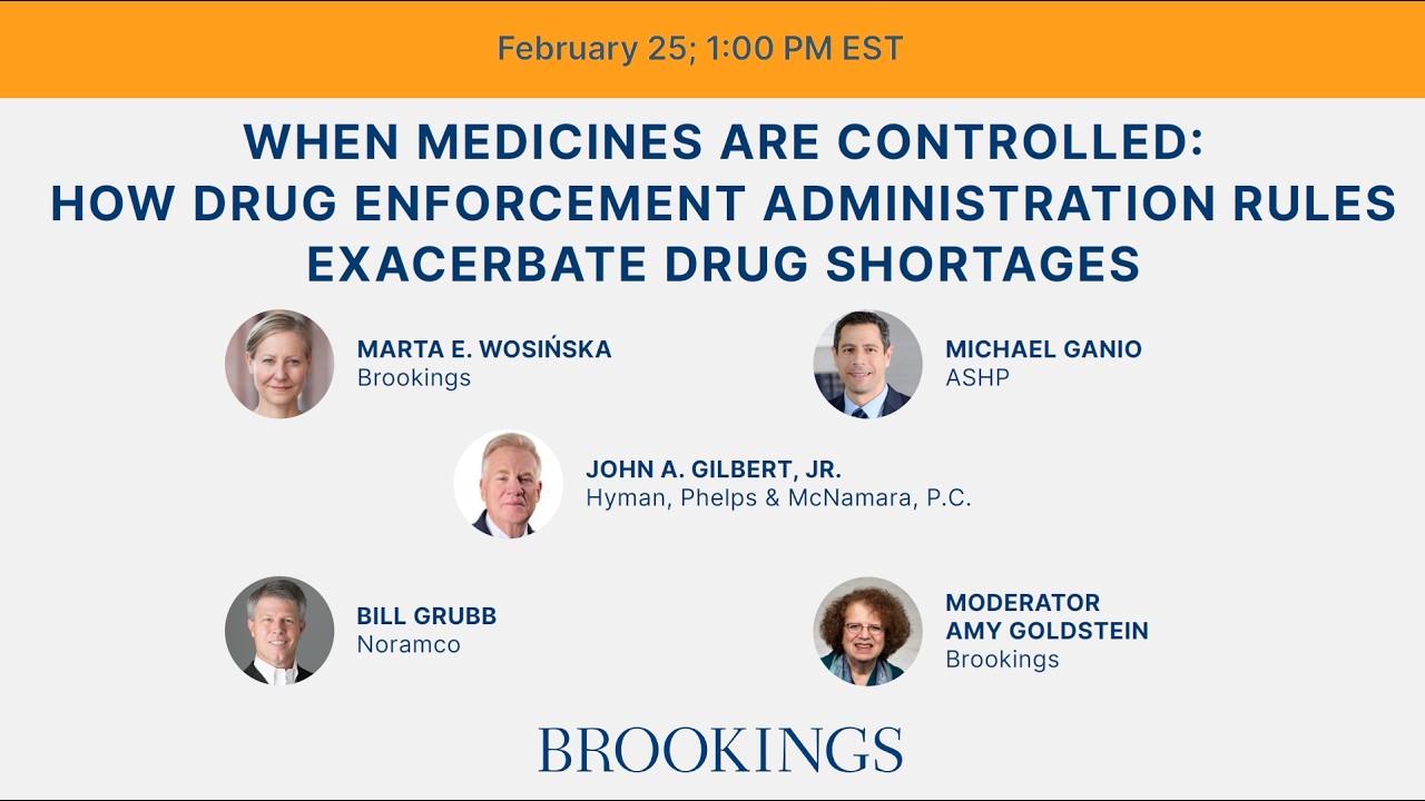 When medicines are controlled: How Drug Enforcement Administration rules exacerbate drug shortages