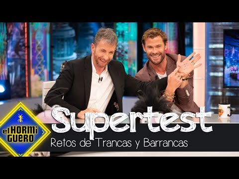 Trancas y Barrancas ponen a prueba a Chris Hemsworth en su Supertest - El Hormiguero
