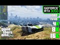 RTX 3050 GTA 5 1080p 1440p 4K 8K And 16K