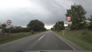 Car ride Køre ud i sommerlandene. Skive-Varde UHD/4K /HDR Video 01