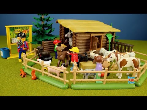 Playmobil Children's Petting Zoo Farm Animals Building Set   Animals for children