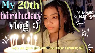 saying goodbye to my teen years :( My 20th birthday vlog