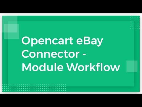 Opencart eBay Connector | Module Workflow
