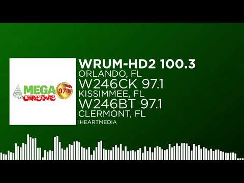 WRUM-HD2 100.3 Orlando, FL "Mega 97.1" Legal ID [Spanish Christmas Music](12/3/24)