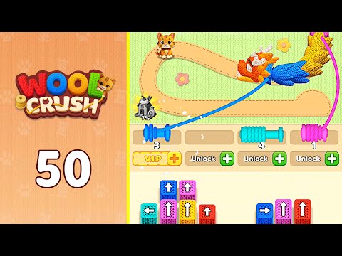 Wool Crush: Yarn Color Sort Level 50 | Every Puzzle Solved! 🎯
